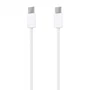 Aisens Cable USB 2.0 Tipo-C A107-0855 - Conector Doble USB-C Macho - Carga 60W, Datos 480Mbps, Longitud 1m, Color Blanco